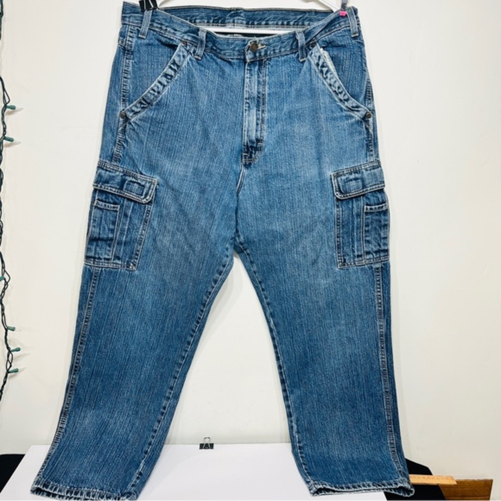 Dickies Men’s 38 x 30 Blue Denim Cargo Jeans
